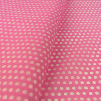 tissue paper hot pink white small dots